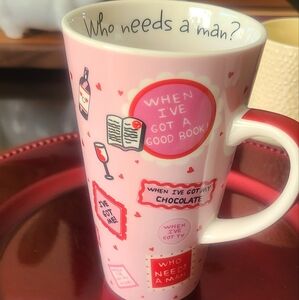 Lolita "Who needs a man?" Latte mug